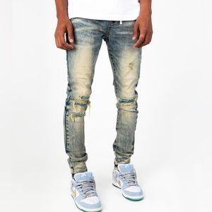 THRT DENIM '21 WHEAT C11 BLUE SKINNY JEANS
